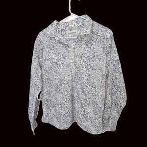 Adventura Clothing Organic Cotton Top Popover Floral Womens Size XL